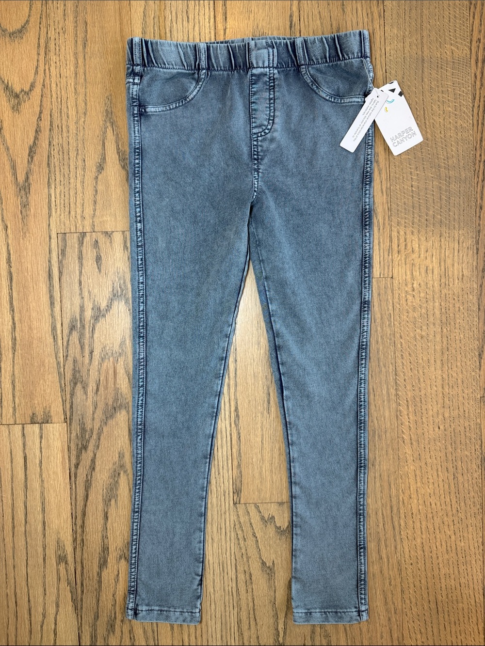 NWT Harper Canyon Nordstrom Girls Light Blue Stretch Skinny Jean Leggings Size 7